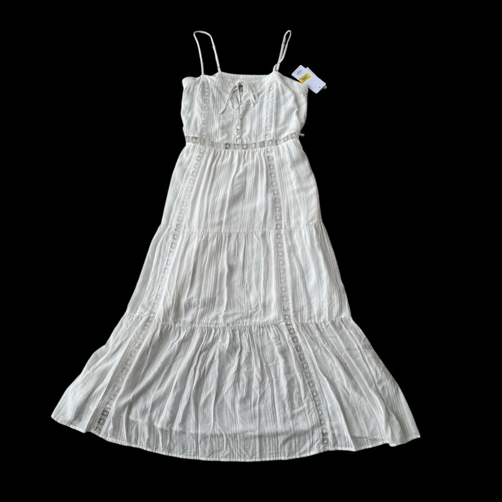Hurley Alice Midi Dress Lace White Small - Picture 4 of 10
